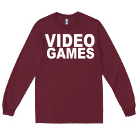 Burgundy video games Long Sleeve Tee - artisFamous