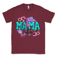 Burgundy mama vibes floral Classic Tee - OliviaCreatesArt