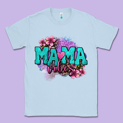Mama Vibes Floral Classic Tee Designed By Oliviacreatesart