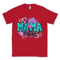 Red mama vibes floral Classic Tee - OliviaCreatesArt