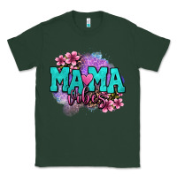 Sports Green mama vibes floral Classic Tee - OliviaCreatesArt