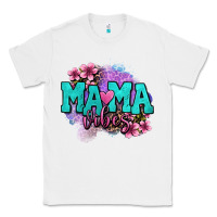 White mama vibes floral Classic Tee - OliviaCreatesArt
