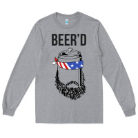 Heather Grey beer'd funny Long Sleeve Tee - artisFamous