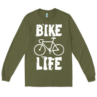 Army Green bike life Long Sleeve Tee - artisFamous