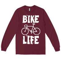 Burgundy bike life Long Sleeve Tee - artisFamous