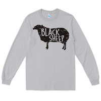 Moon Dust black sheep silhouette Long Sleeve Tee - artisFamous