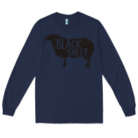 Navy black sheep silhouette Long Sleeve Tee - artisFamous