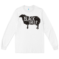 White black sheep silhouette Long Sleeve Tee - artisFamous