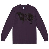 Plum black sheep silhouette Long Sleeve Tee - artisFamous