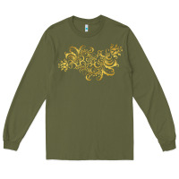 Army Green Gold2 Long Sleeve Tee - artisFamous