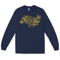 Navy Gold2 Long Sleeve Tee - artisFamous