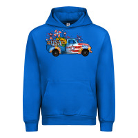 Cobalt USA 4th of July Sunflower Truck Urban Hoodie - Jasminsmagicworld