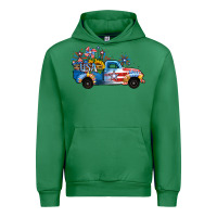 Emerald USA 4th of July Sunflower Truck Urban Hoodie - Jasminsmagicworld