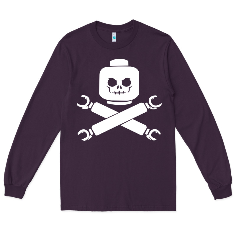 Block Face Pirate Long Sleeve Tee by artisFamous | Teevron