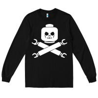 Black block face pirate Long Sleeve Tee - artisFamous