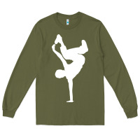 Army Green breakdancer Long Sleeve Tee - artisFamous
