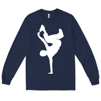 Navy breakdancer Long Sleeve Tee - artisFamous