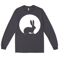 Smoke bunny and full moon funny Long Sleeve Tee - artisFamous