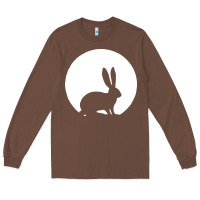 Chestnut bunny and full moon funny Long Sleeve Tee - artisFamous