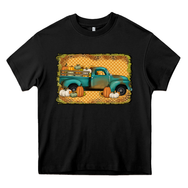 Pumpkin Farm Truck Heavy Core Tee by Jasminsmagicworld | Teevron
