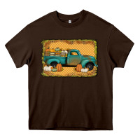 Chocolate Brown pumpkin farm truck Heavy Core Tee - Jasminsmagicworld