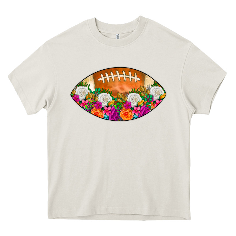 American Football Floral Heavy Core Tee by CowCowDesign | Teevron