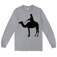 Heather Grey camel rider Long Sleeve Tee - artisFamous