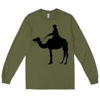 Army Green camel rider Long Sleeve Tee - artisFamous