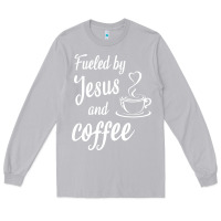 Moon Dust Fueled by jesus and coffee Long Sleeve Tee - artisFamous