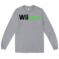 Heather Grey wii tard Long Sleeve Tee - artisFamous