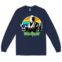 Navy woooo ric flair Long Sleeve Tee - artisFamous