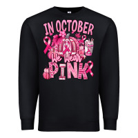 Black in october we wear pink american football Premium Sweatshirt - RanaPortraitStore