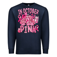 Navy in october we wear pink american football Premium Sweatshirt - RanaPortraitStore