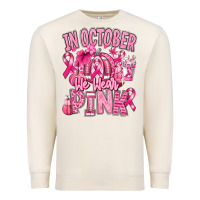 Sandshell in october we wear pink american football Premium Sweatshirt - RanaPortraitStore
