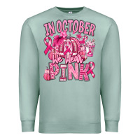 Seafoam in october we wear pink american football Premium Sweatshirt - RanaPortraitStore