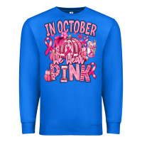 True Royal in october we wear pink american football Premium Sweatshirt - RanaPortraitStore