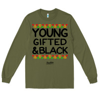 Army Green young gifted and black african american men Long Sleeve Tee - artisFamous