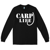 Black carp life funny fish fishing Long Sleeve Tee - artisFamous