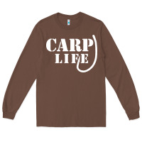 Chestnut carp life funny fish fishing Long Sleeve Tee - artisFamous