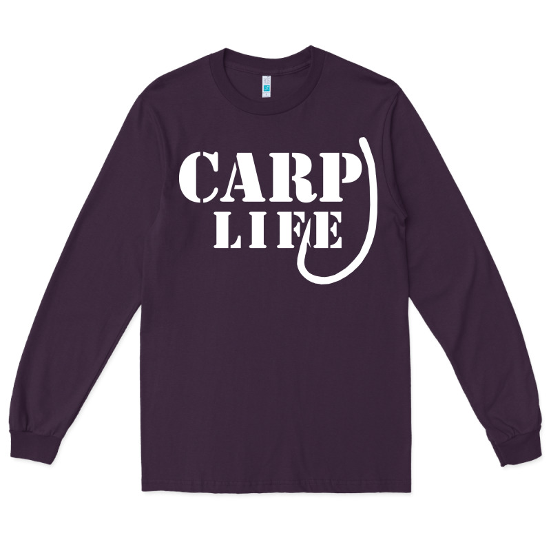 Carp Life Funny Fish Fishing Long Sleeve Tee by artisFamous | Teevron