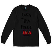 Black fck tha police Long Sleeve Tee - artisFamous