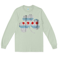 Matcha irish chicago flag shamrock Long Sleeve Tee - artisFamous