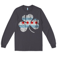 Smoke irish chicago flag shamrock Long Sleeve Tee - artisFamous