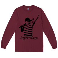 Burgundy legendary hambino Long Sleeve Tee - artisFamous