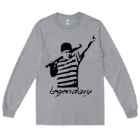 Heather Grey legendary hambino Long Sleeve Tee - artisFamous