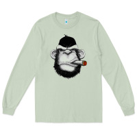 Matcha Monkey Smoking Long Sleeve Tee - artisFamous