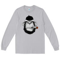 Moon Dust Monkey Smoking Long Sleeve Tee - artisFamous