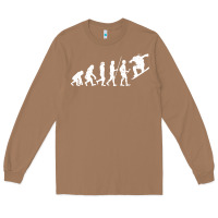 Toasted Coconut Snowboarding Evolution | Snowboard Mountain Winter Long Sleeve Tee - artisFamous