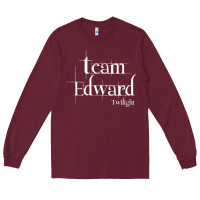 Burgundy Team Edward Twilight Shirt, Twilight Saga Long Sleeve Tee - artisFamous