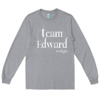 Heather Grey Team Edward Twilight Shirt, Twilight Saga Long Sleeve Tee - artisFamous